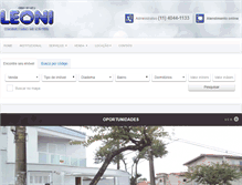 Tablet Screenshot of leoniconsultordeimoveis.com.br